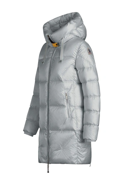 Shop Parajumpers Women's Silver Polyamide Down Jacket