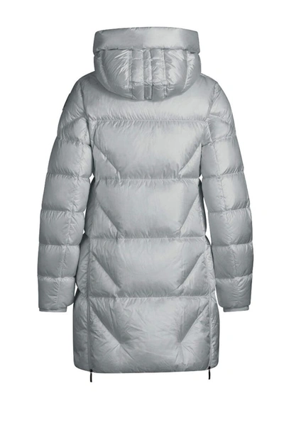 Shop Parajumpers Women's Silver Polyamide Down Jacket