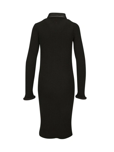 Shop Bottega Veneta Women's Black Wool Dress