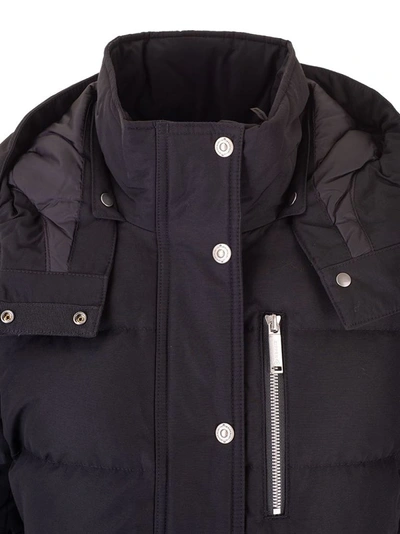 Shop Moose Knuckles Women's Black Cotton Down Jacket