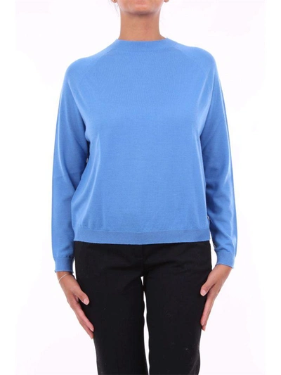 Shop Peserico Women's Blue Wool Jumper