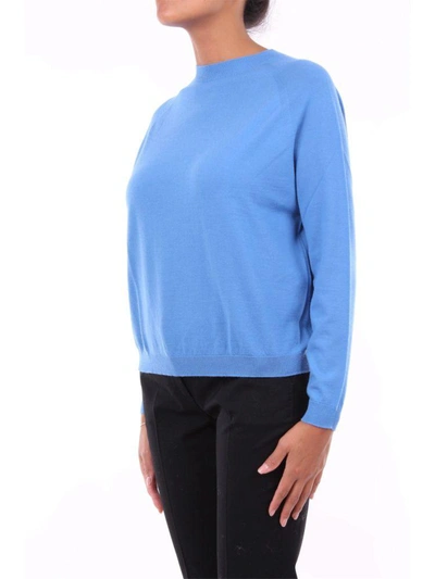 Shop Peserico Women's Blue Wool Jumper