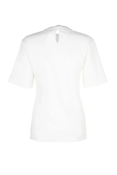 Shop Brunello Cucinelli Women's White Cotton T-shirt