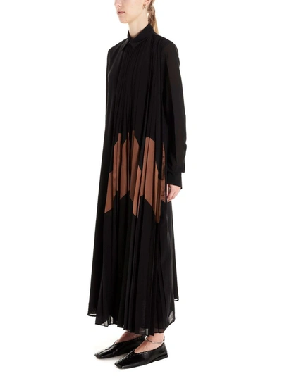 Shop Jil Sander Women's Black Cotton Dress