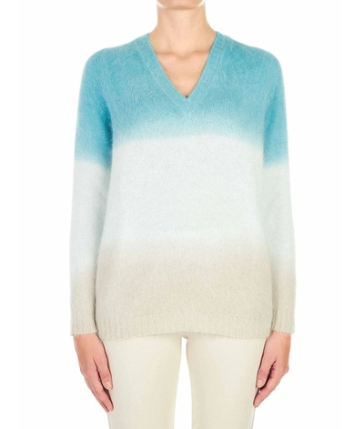 Shop Roberto Collina Women's Blue Sweater