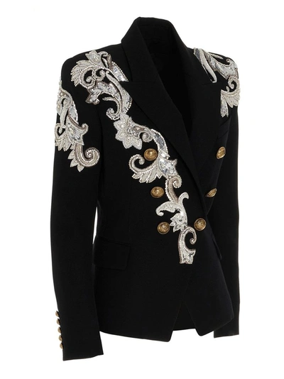 Shop Balmain Women's Black Jacket