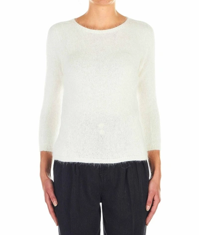 Shop Roberto Collina Women's White Sweater