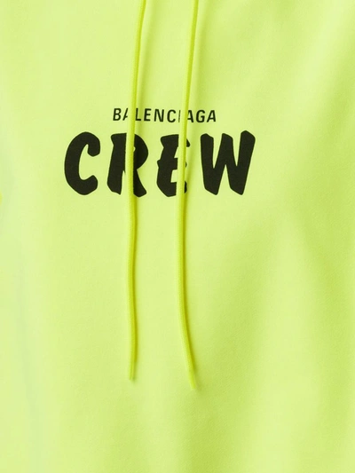 Shop Balenciaga Women's Yellow Cotton Sweatshirt