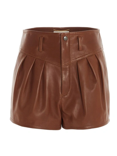Shop Saint Laurent Women's Brown Shorts