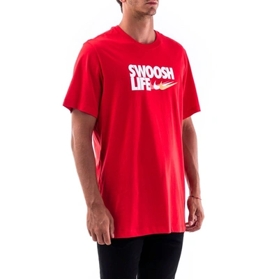 Shop Nike Women's Red Cotton T-shirt
