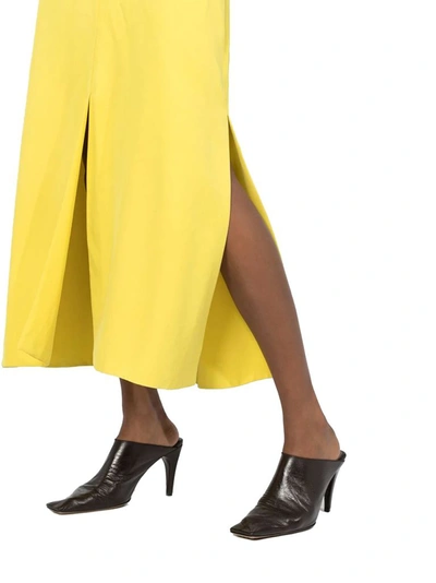 Shop Bottega Veneta Women's Yellow Viscose Dress