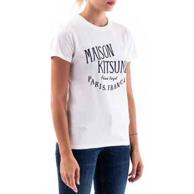 Shop Maison Kitsuné Women's White Cotton T-shirt