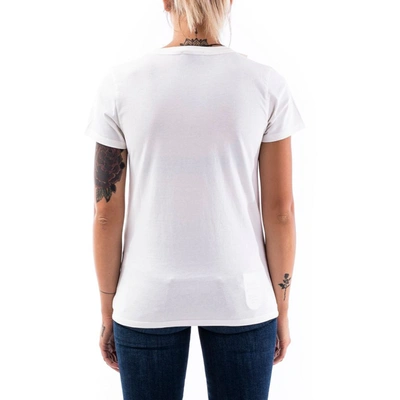 Shop Maison Kitsuné Women's White Cotton T-shirt