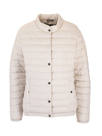 Shop Moose Knuckles Women's White Polyester Down Jacket