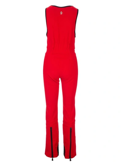 Shop Moncler Women's Red Polyamide Jumpsuit