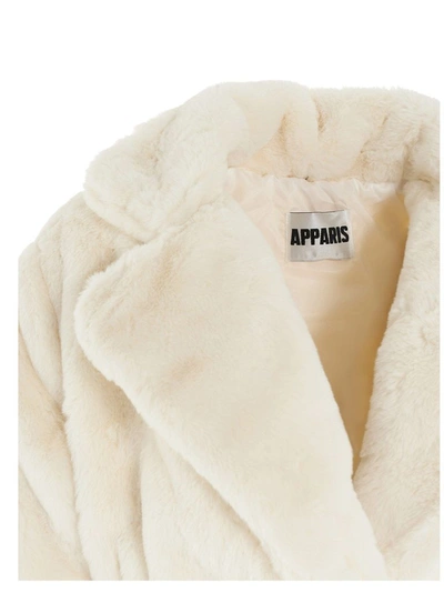 Shop Apparis Women's White Outerwear Jacket