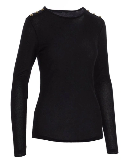 Shop Balmain Women's Black Sweater