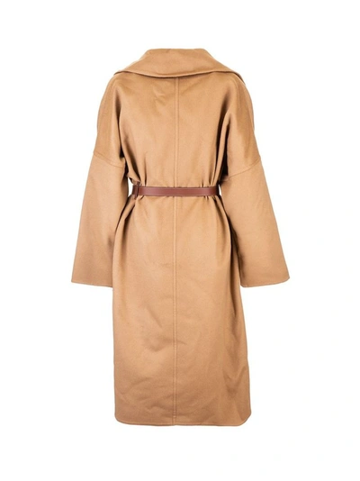Shop Burberry Women's Brown Cashmere Coat