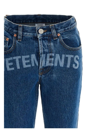 Shop Vetements Women's Blue Jeans