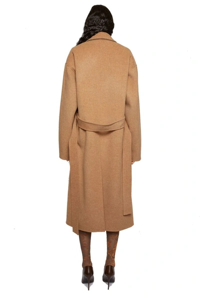 Shop Acne Studios Women's Brown Wool Coat