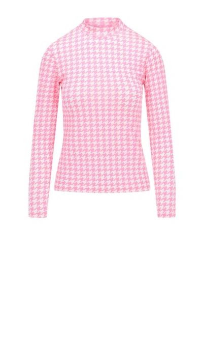 Shop Balenciaga Women's Pink Modal T-shirt