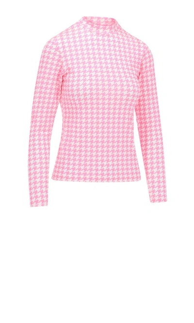 Shop Balenciaga Women's Pink Modal T-shirt