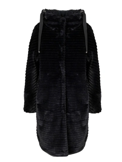 Shop Herno Women's Black Polyester Coat