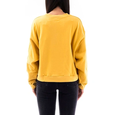 Shop Levi's Women's Yellow Cotton Sweatshirt