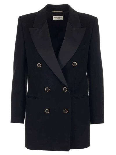 Shop Saint Laurent Women's Black Jacket