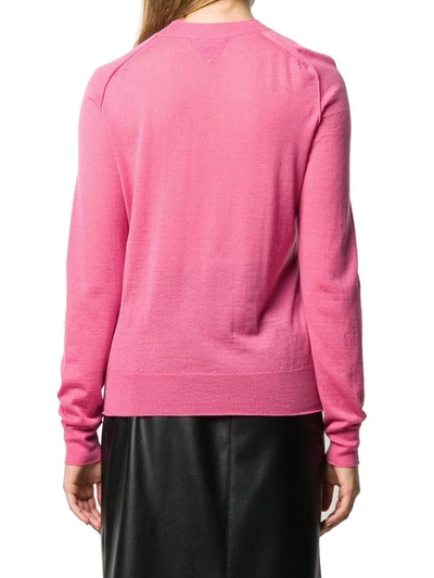 Shop Bottega Veneta Women's Pink Cashmere Sweater