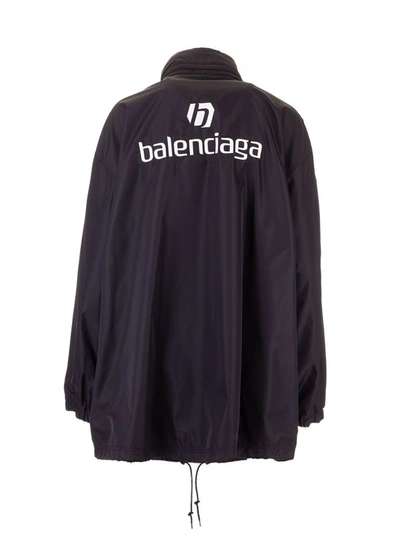 Shop Balenciaga Women's Black Polyamide Outerwear Jacket