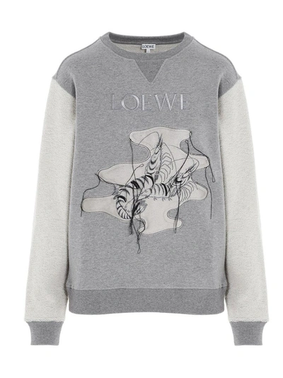 Shop Loewe Women's Grey Sweatshirt