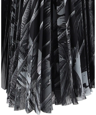 Shop Sacai Women's Black Polyester Skirt