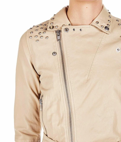 Shop Bully Women's Beige Outerwear Jacket