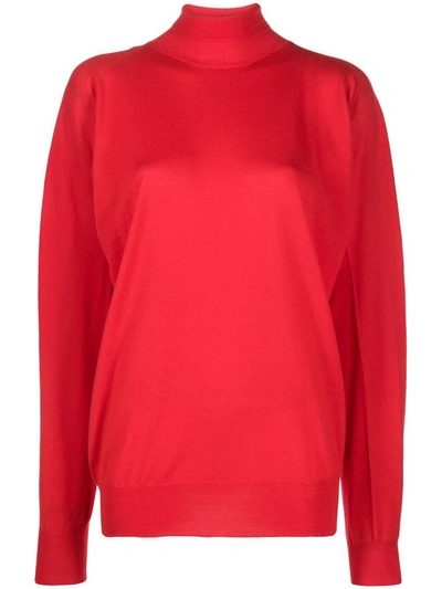 Shop Bottega Veneta Women's Red Wool Sweater