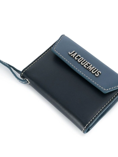 Shop Jacquemus Men's Black Leather Card Holder