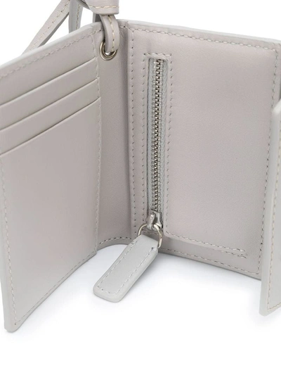 Shop Jacquemus Men's Grey Leather Card Holder