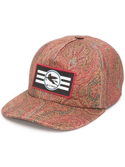 Shop Etro Men's Red Cotton Hat