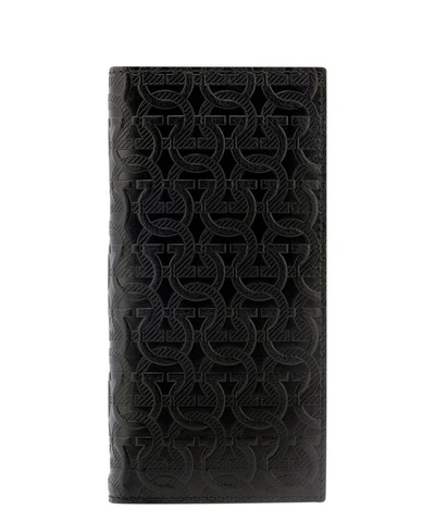 Shop Ferragamo Salvatore  Men's Black Leather Wallet