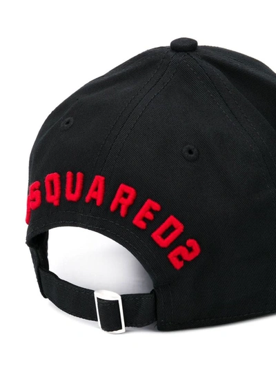 Shop Dsquared2 Men's Black Cotton Hat