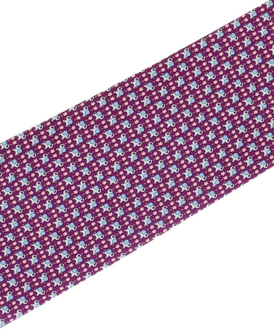 Shop Ferragamo Salvatore  Men's Burgundy Silk Tie