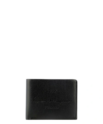 Shop Ferragamo Salvatore  Men's Black Leather Wallet