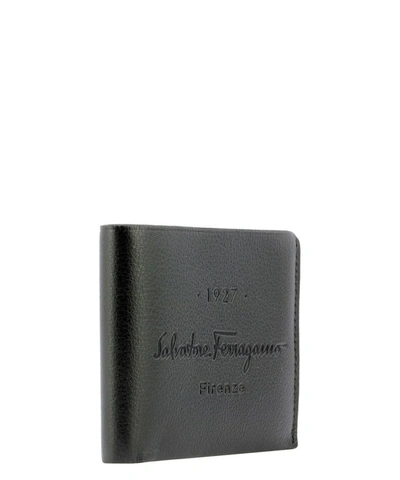 Shop Ferragamo Salvatore  Men's Black Leather Wallet