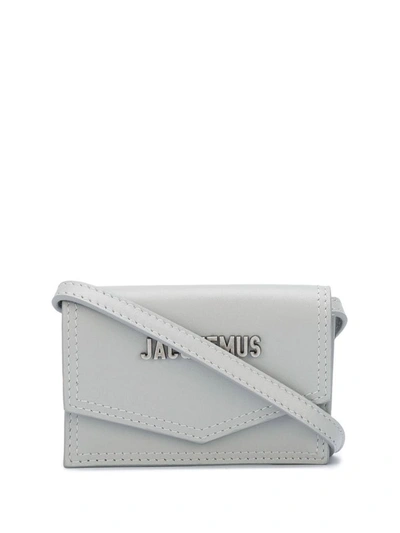 Shop Jacquemus Men's Grey Leather Wallet