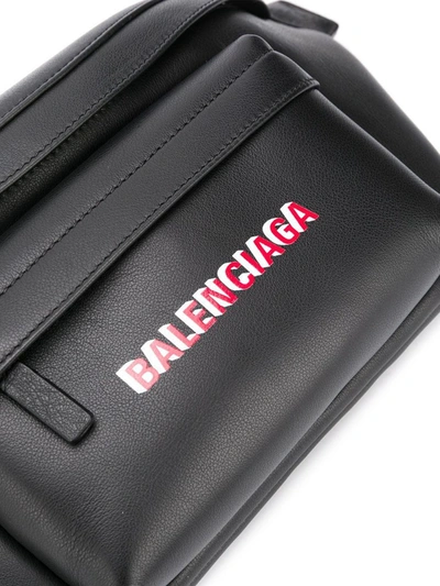 Shop Balenciaga Men's Black Leather Belt Bag