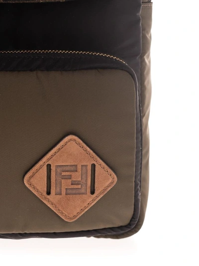 Shop Fendi Men's Brown Polyamide Backpack