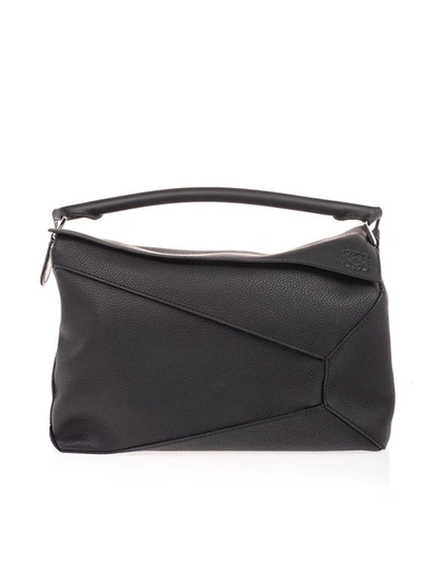Shop Loewe Men's Black Leather Travel Bag