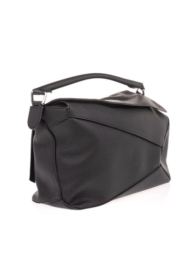 Shop Loewe Men's Black Leather Travel Bag