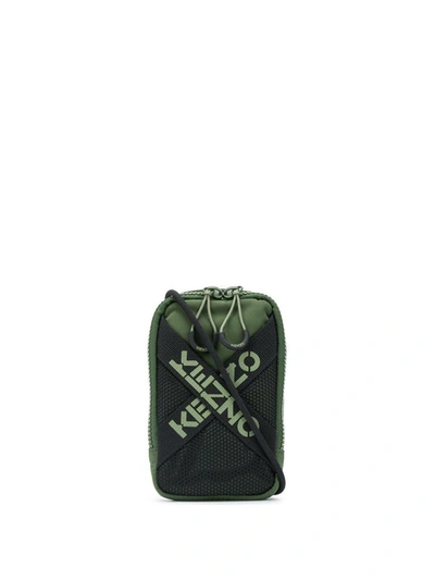 Shop Kenzo Men's Green Polyester Messenger Bag