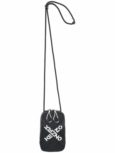 Shop Kenzo Men's Black Polyester Messenger Bag